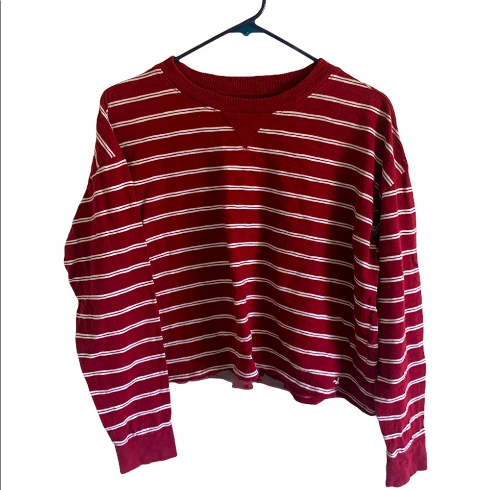 Hollister long sleeve crop top